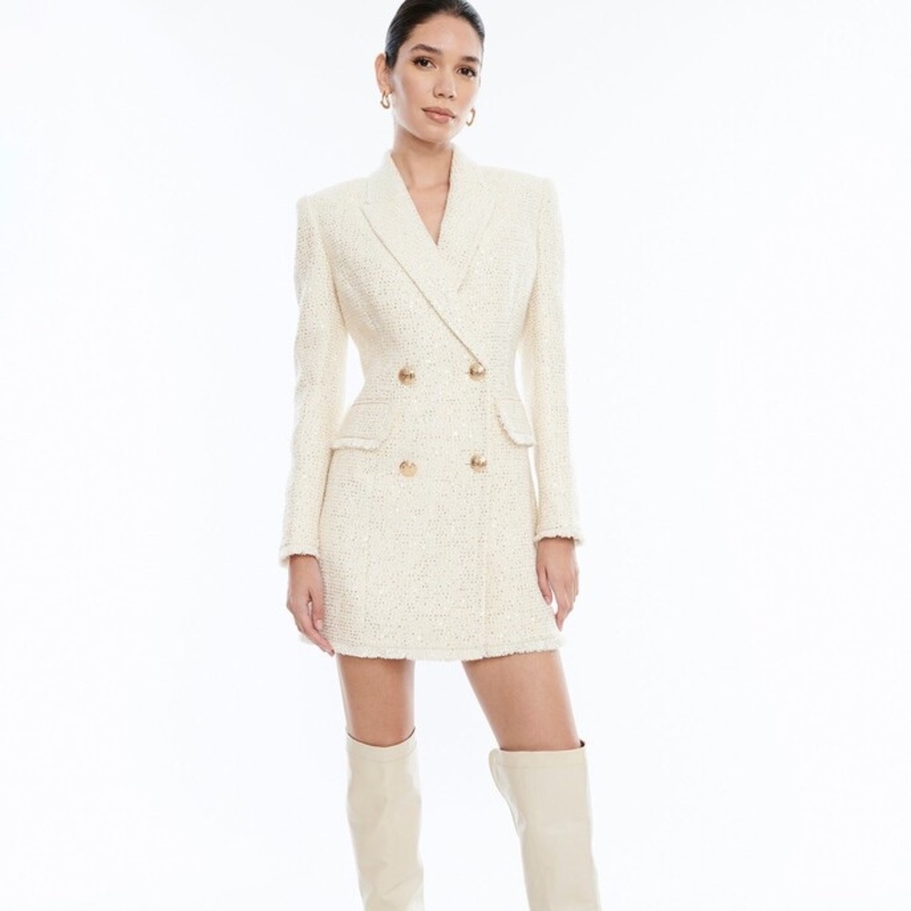 BCBGMaxazria Eddie Tweed Blazer Dress